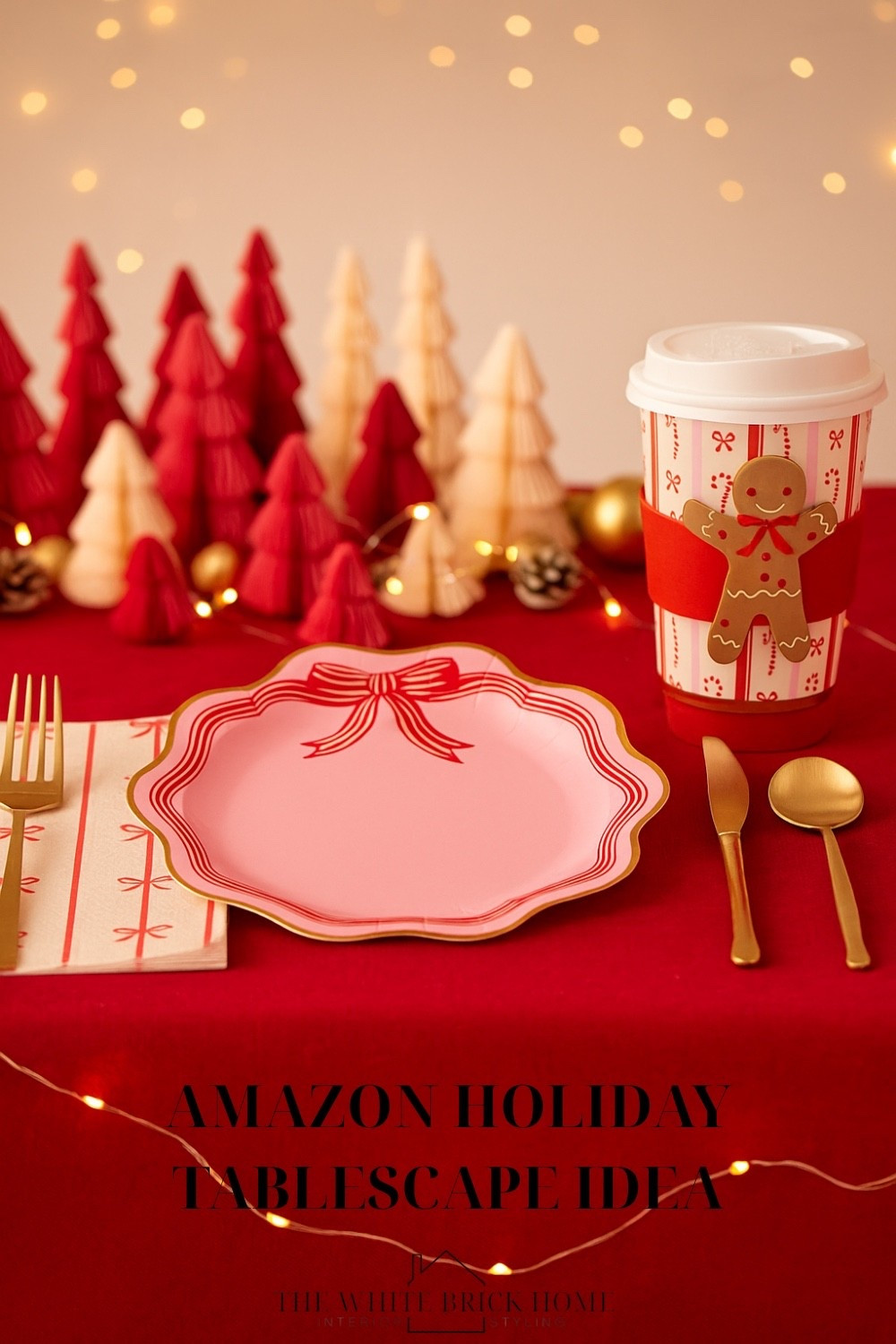 This festive tablescape from Amazon radiates holiday cheer with playful pink and red accents, gold details, and a fun paper tree centerpiece for a joyful celebration! 

Amazon, Amazon home, Amazon home decor, Christmas, Christmas decor, Christmas tablescape, pink Christmas decor, affordable Christmas decor, affordable holiday decor, Christmas tablescape from Amazon, pink Christmas party, Christmas table ideas, pink Christmas table decor, home decor, Christmas decor ideas, Amazon, Amazon Christmas ideas, girls Christmas decor 

#LTKHoliday #LTKSeasonal #LTKGiftGuide