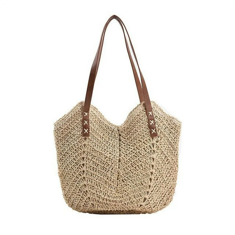 LinYooLi Designer Women Bags Round Straw Tote Raffia Round Barrel Straw Woven Crossbody Bag Handb... | Walmart (US)