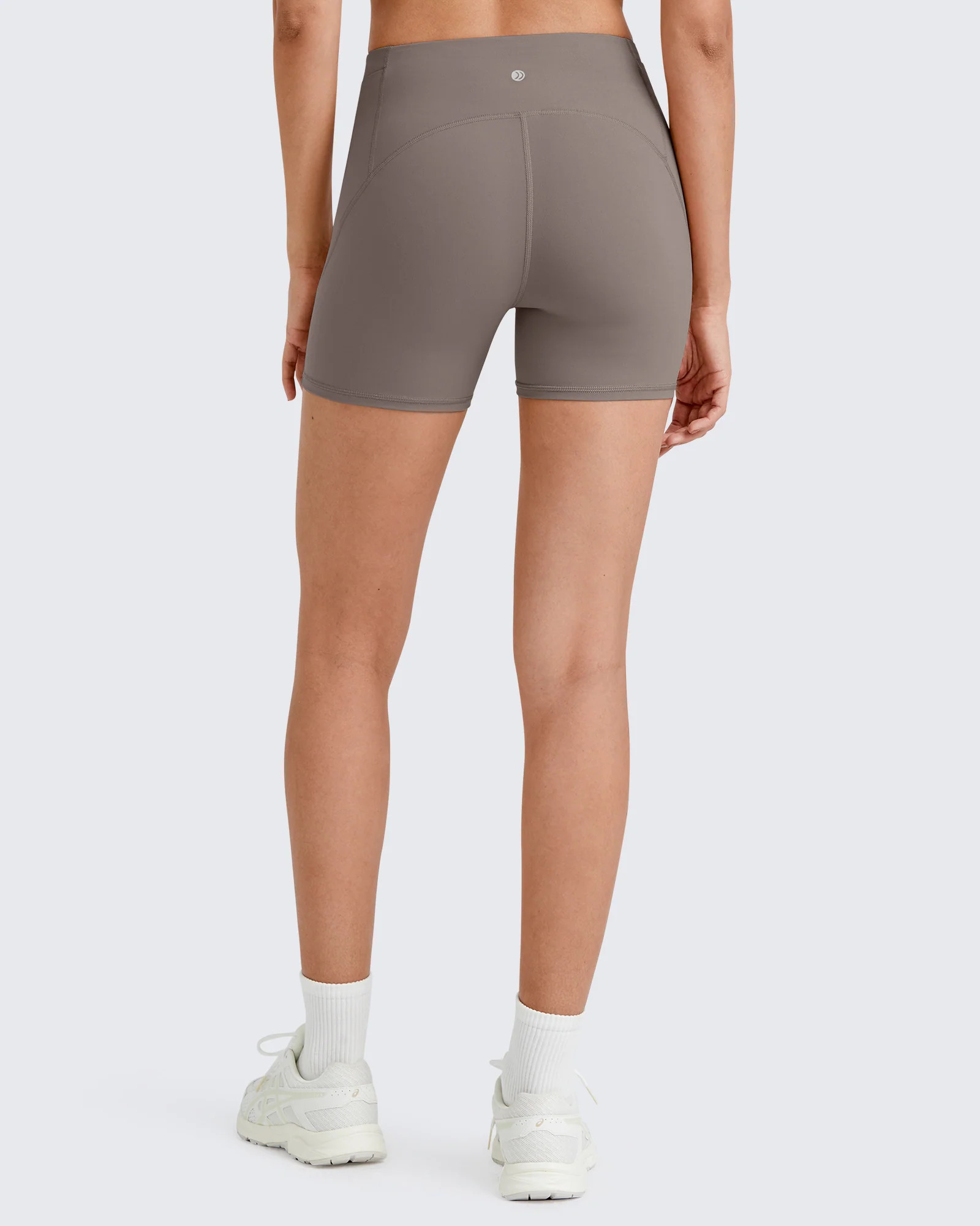 BareFeel Seamless Athletic Biker Shorts 4''/6''/8'' - Taupe / L / 4 Inseam | g4free activewear