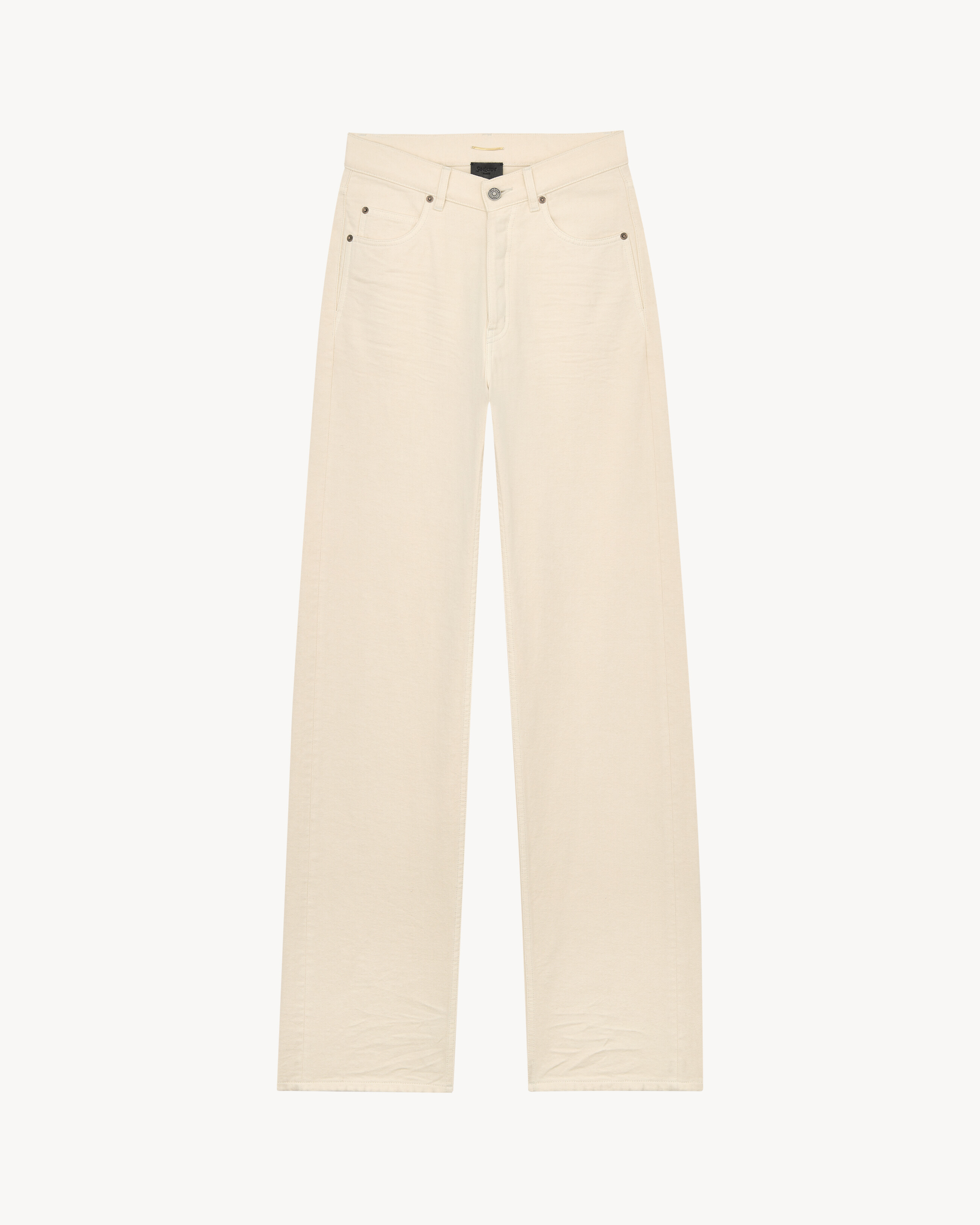 v-waist long baggy jeans in Beige | Saint Laurent | YSL US | Saint Laurent Inc. (Global)