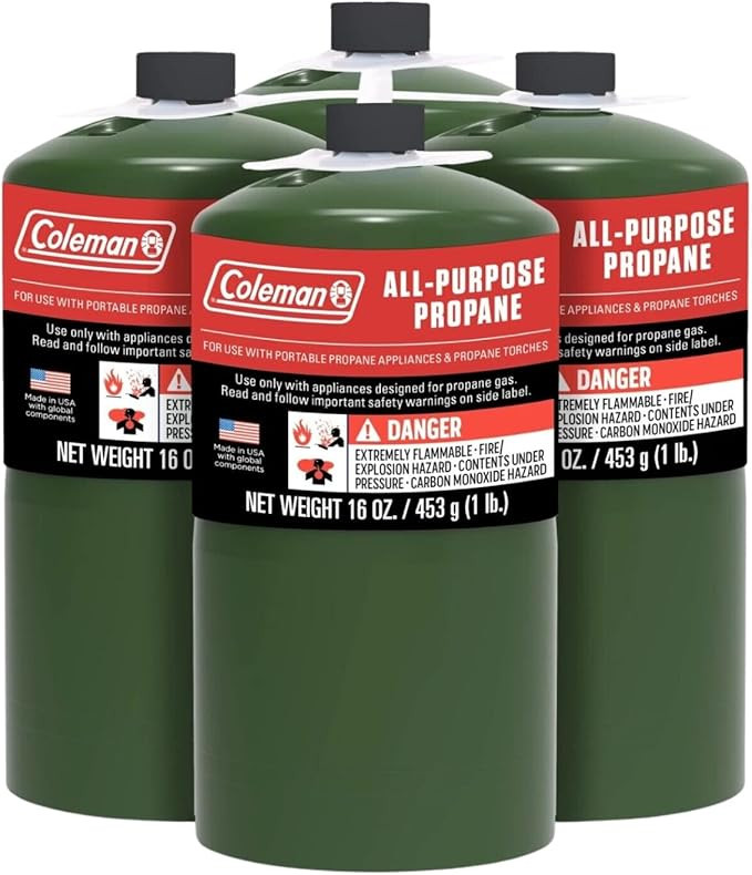 Coleman Propane Replacement Fuel Cylinders 16 oz Camping Fuel Bundled | Amazon (US)