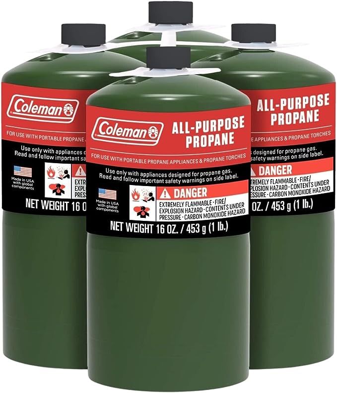 Coleman Propane Replacement Fuel Cylinders 16 oz Camping Fuel Bundled | Amazon (US)