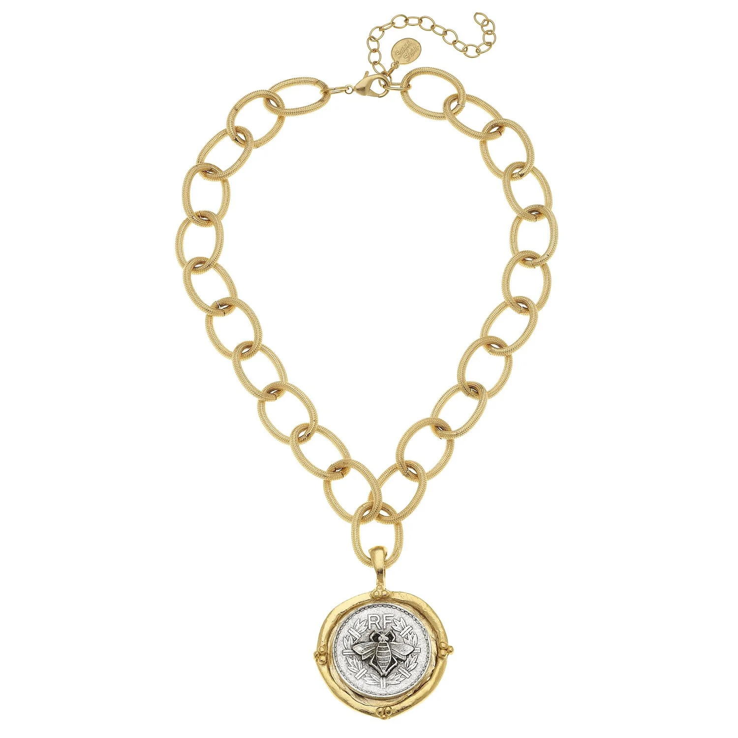 French Bee Coin Necklace | Susan Shaw