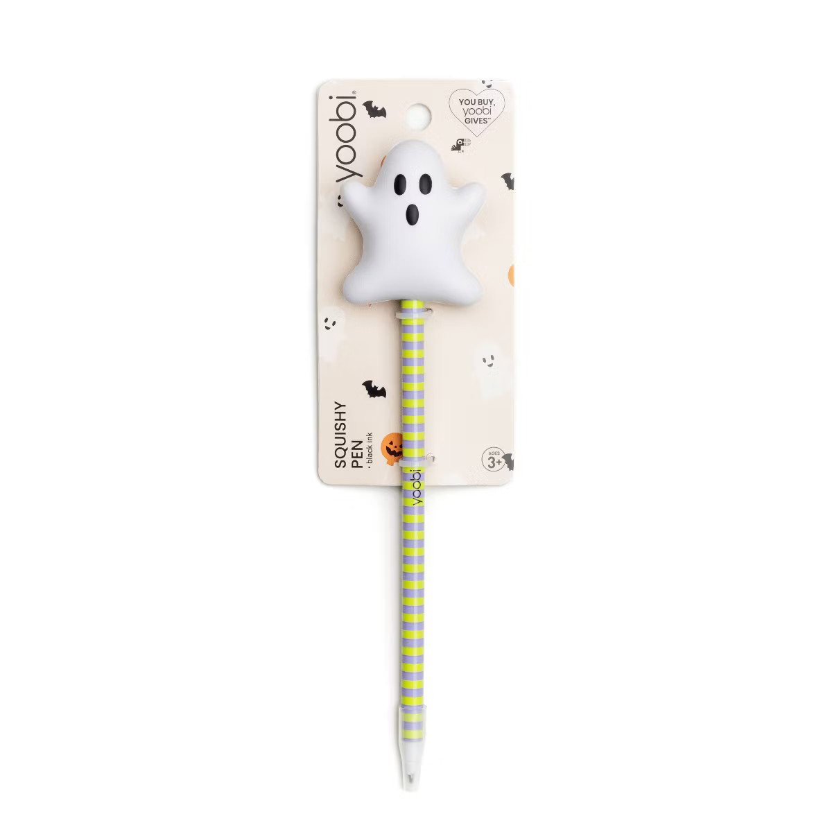 Yoobi Squishy Novelty Pen Halloween Ghost Topper Black Ink 1.0mm Ballpoint | Target