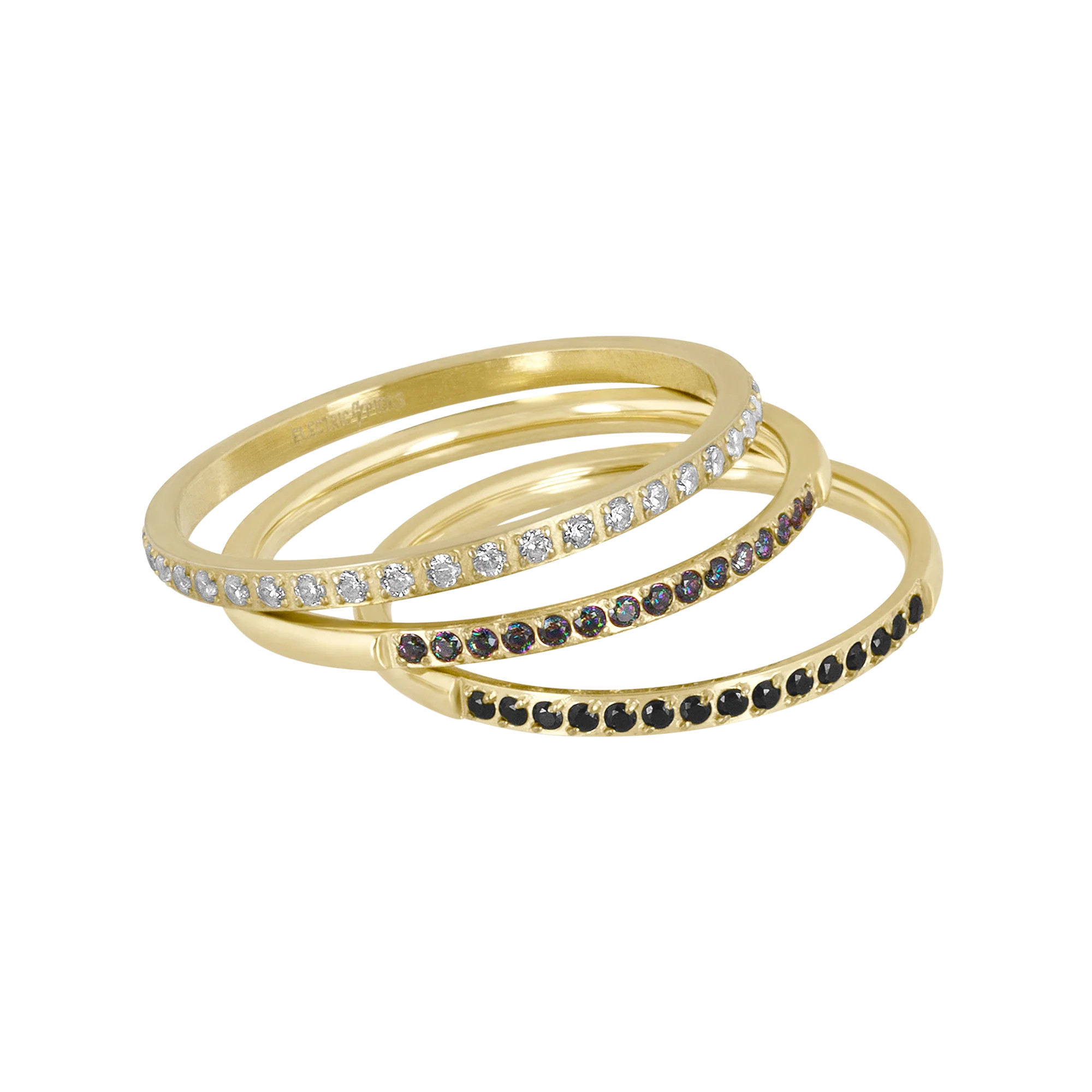 Rock Candy Ring Set of 3 | Electric Picks Jewelry