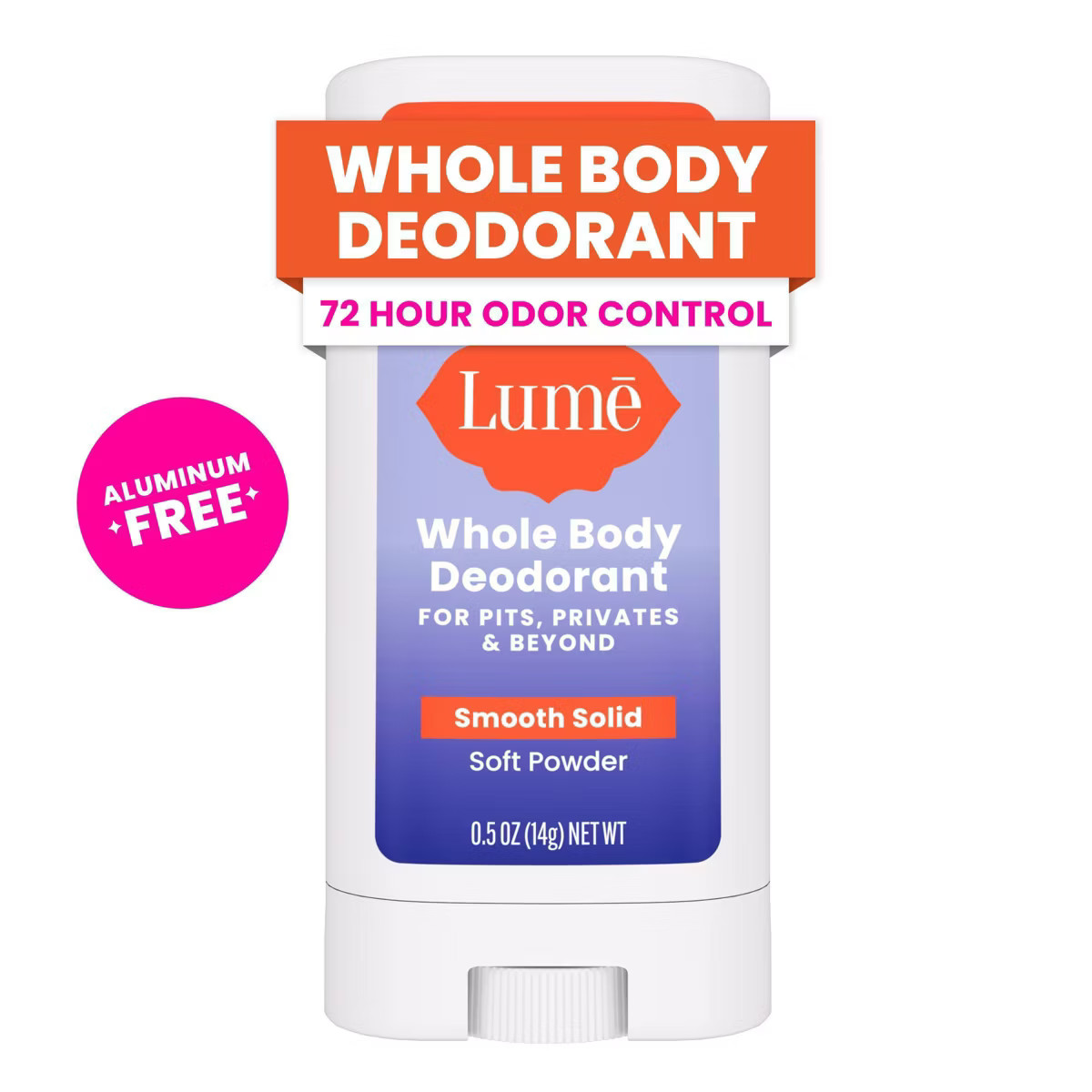Lume Whole Body Women's Deodorant - Mini Smooth Solid Stick - Aluminum Free - Soft Powder Scent -... | Target