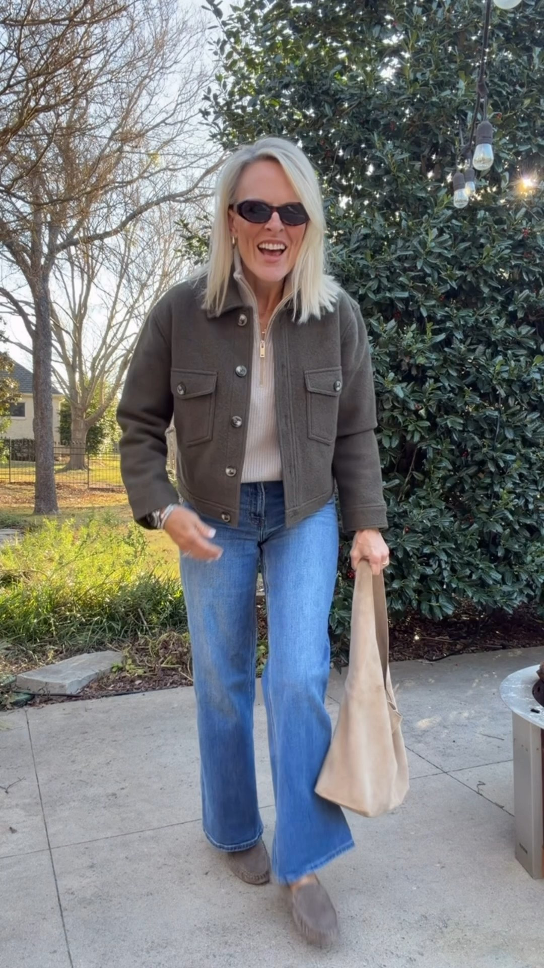 Quince partnered with celebrity stylist Erin Walsh to style some of her favorite pieces from Quince in new ways, and I got to style some as well! As always, totally in love with the looks!
Quality products at really affordable pricing…we are talking cashmere starting at $50! 

shirt jacket is spectacular and a perfect piece to layer and keep you warm!

Paired it with this mongolian cashmere fisherman sweater, these $50 wide leg denim (!) they now come in 4 different lengths, so you tall girls can grab too! The comfiest driving loafers, cutest sunnies (polarized and only $50!) I could go on!

@onequince #quincepartner


#LTKOver40 #LTKFindsUnder100 #LTKootd