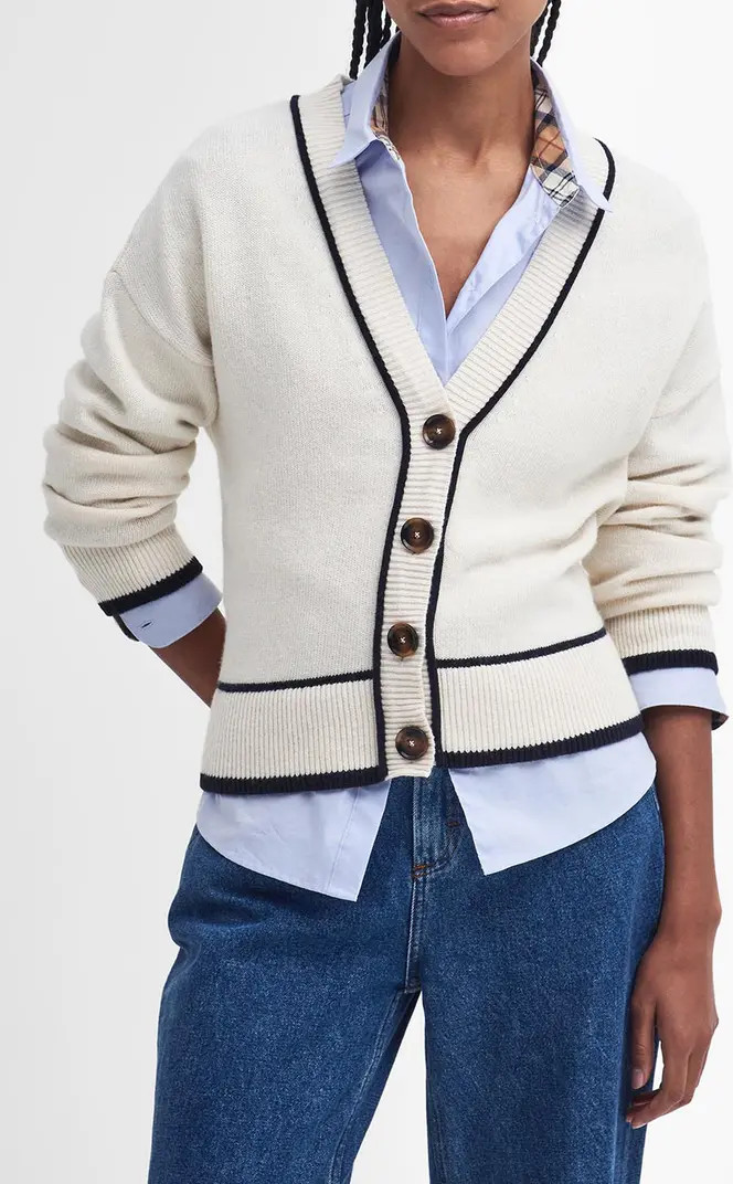 Barbour Claudia Wool & Cotton Cardigan | Nordstrom | Nordstrom