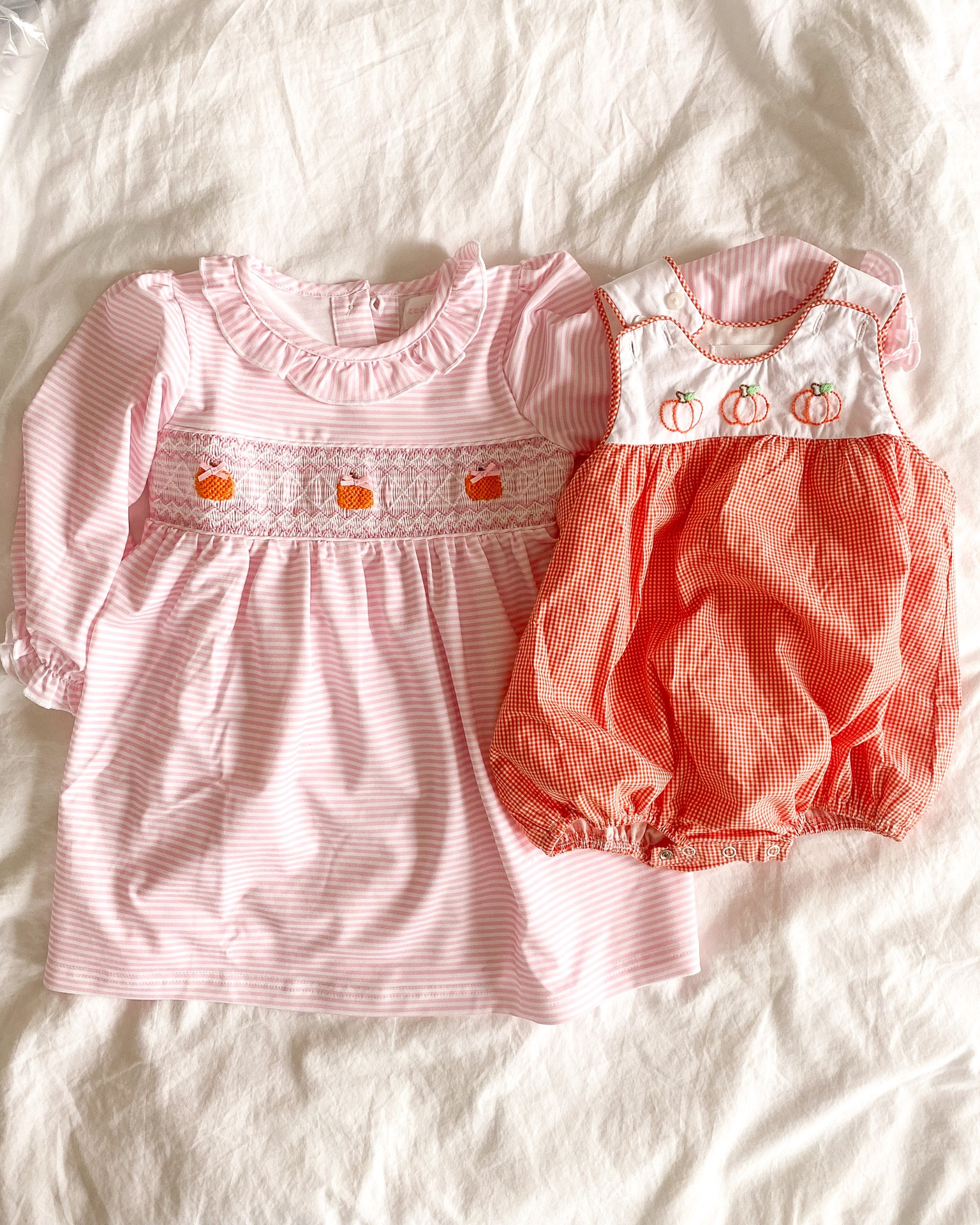 The cutest pumpkin themed outfits for little ones! Sibling matching! Each outfit is under $50! 

#LTKHalloween #LTKHoliday #LTKSeasonal