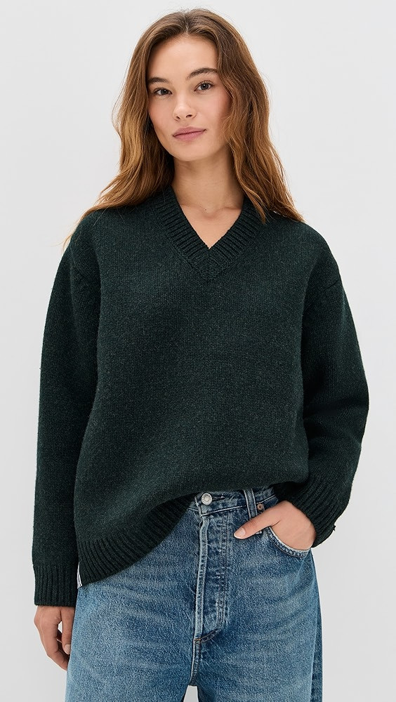 Mallory V Neck Combo Sweater | Shopbop