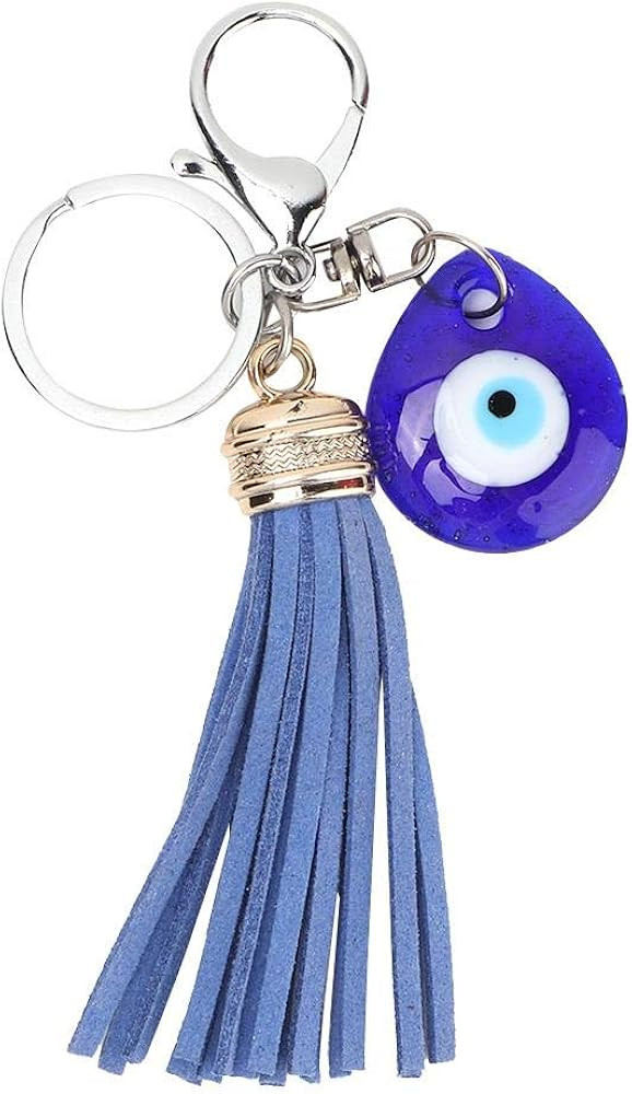 Evil Eye Key, Exquisite Lucky Charms Glass Amulet Charm Pendant Turkish Amulet Pendant for Blessi... | Amazon (UK)