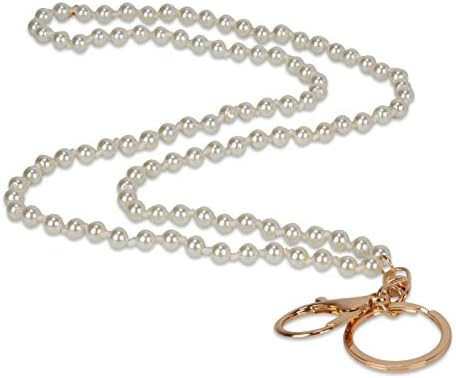 SPUNKYsoul Pretty Cute Colored Lanyard Necklace for id badge key keychain with Beads for Women | Amazon (US)