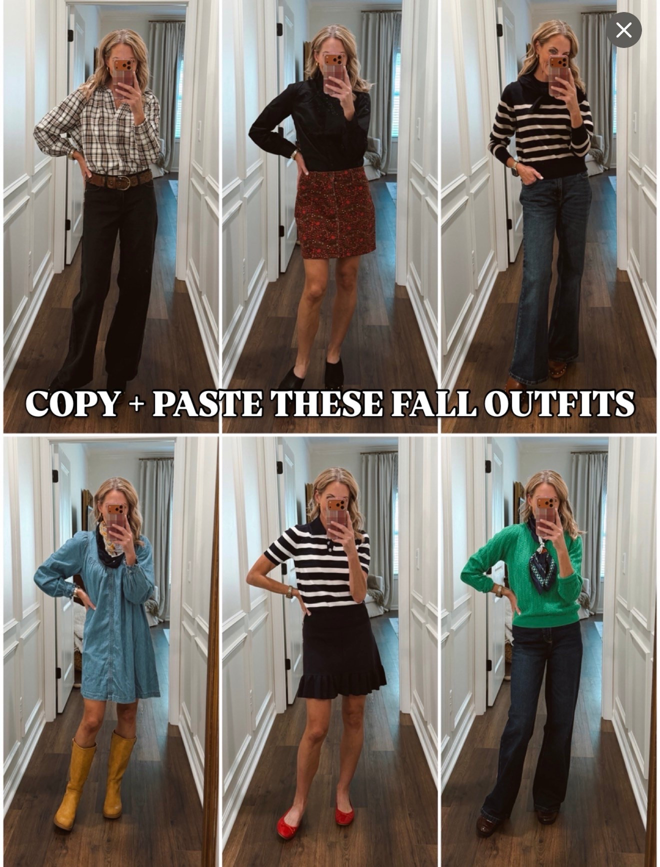 WAIT… these fall outfits are GOOD. 🍂 Sharing 7 easy fall outfits for women that I’m actually wearing—from fall workwear and teacher outfits to casual weekend style. Think plaid, denim, wide leg jeans, skirts, stripes, loafers, ballet flats and easy fall layers. If you’re looking for fall fashion over 40 or 50 that feels current, classic and actually wearable, start here!

Comment NEW and I’ll send you all the links!
