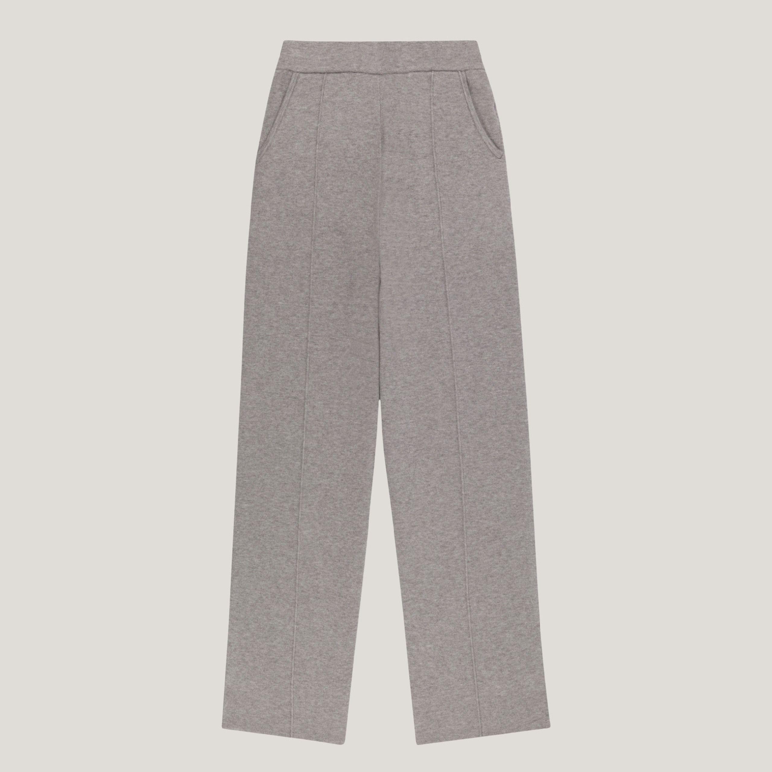 Everyday Knit Trousers - Steel Grey | EllandEmm