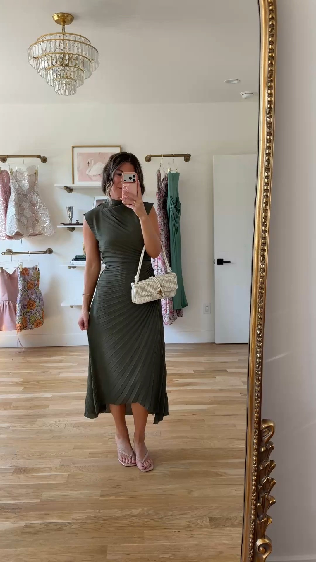 olive pleated midi with a mock neck and cap sleeves summer wedding guest dress  for every girl 💍

I’m 5’4” & wearing my usual smalls/2

summer wedding guest dresses, wedding guest dresses, cocktail dresses, semi-formal dresses, black tie wedding guest dresses, destination wedding guest dresses, garden party dresses, wedding guest outfit ideas, fall dresses, autumn dress, bridal shower, babydoll dress

#LTKSeasonal #LTKWedding #LTKgrwm