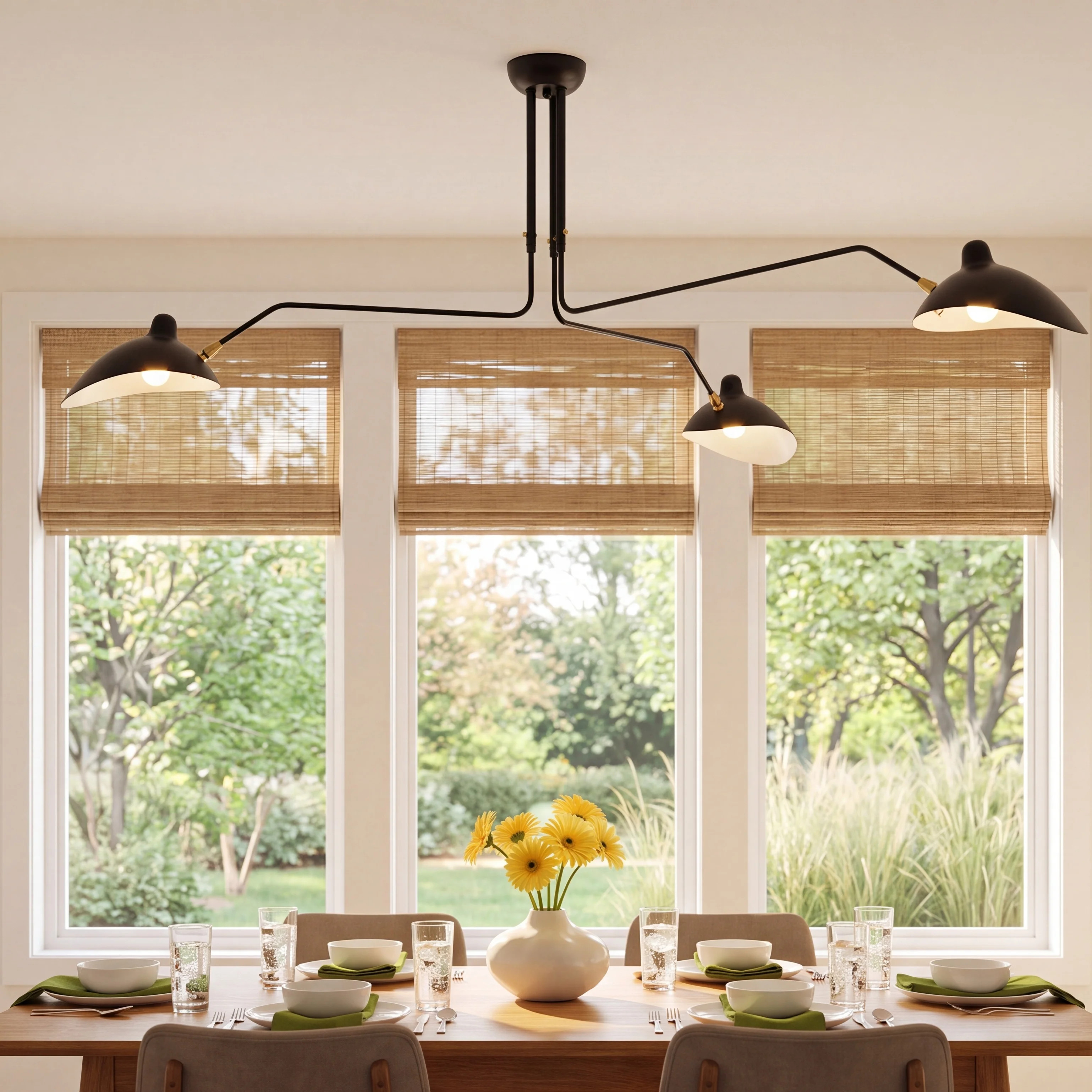 Davita Mid-century Chandelier Modern 3 Arm Chandelier | Wayfair North America