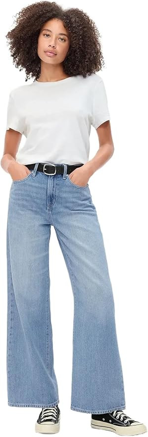 Gap Womens High Rise Wide Leg Jeans | Amazon (US)