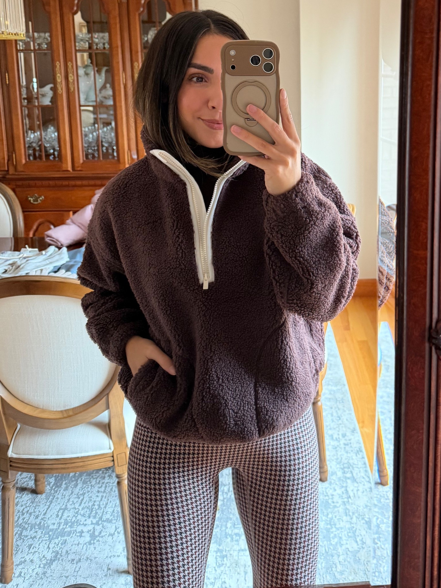 Target fleece pullover (size small) and YPB leggings that are on sale (size small)! 

#LTKCyberWeek #LTKSaleAlert #LTKFindsUnder50