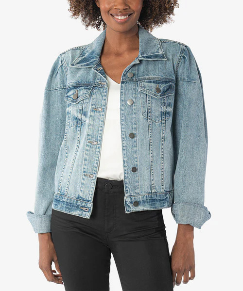 Julia Puff Sleeve Denim Jacket (Save Wash) - Kut from the Kloth | Kut From Kloth