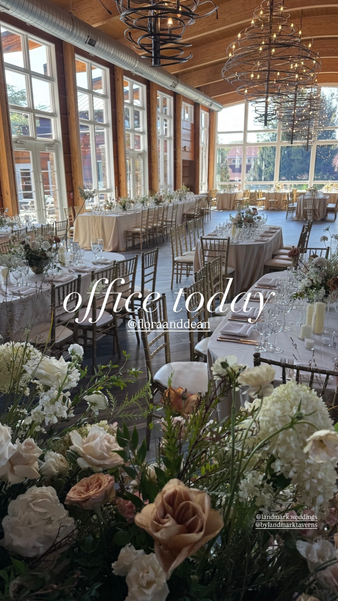 office today ✨  @landmark.weddings 
@bylandmarktaverns  @floraanddean #wedding #weddingflowers 

#LTKNYFW #LTKSeasonal #LTKWedding