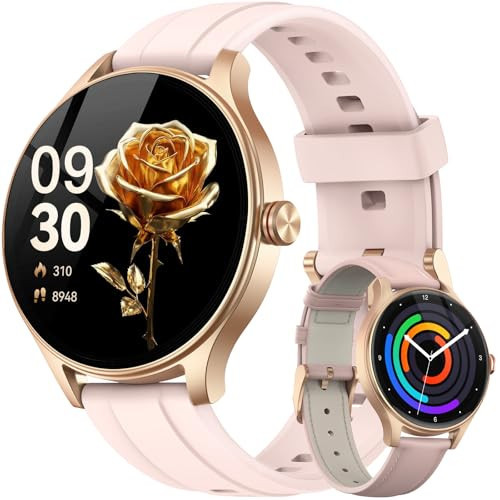 Fitpolo Smart Watch for Women Android & iPhone (2 Bands Sakura Pink) | Amazon (US)