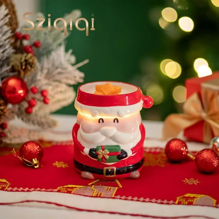 Sziqiqi Christmas Wax Melt Warmer Lamp, Santa Claus Red Home Decor, Winter Decoration, Gift for M... | Walmart (US)