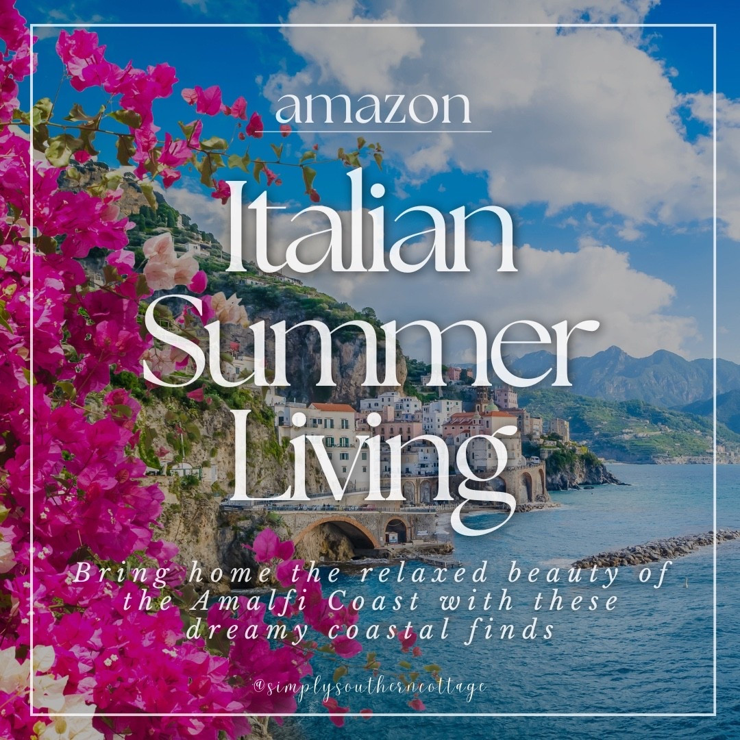 Amazon Italian summer living!

Bring home the relaxed beauty of the Amalfi Coast with these dreamy coastal finds. 

Amazon, Amazon finds, Amazon essentials, summer, summer decor, summer finds, European summer, Italian summer, European inspired decor, amalfi coast, amalfi coast decor

#LTKSeasonal #LTKHome #LTKOver40