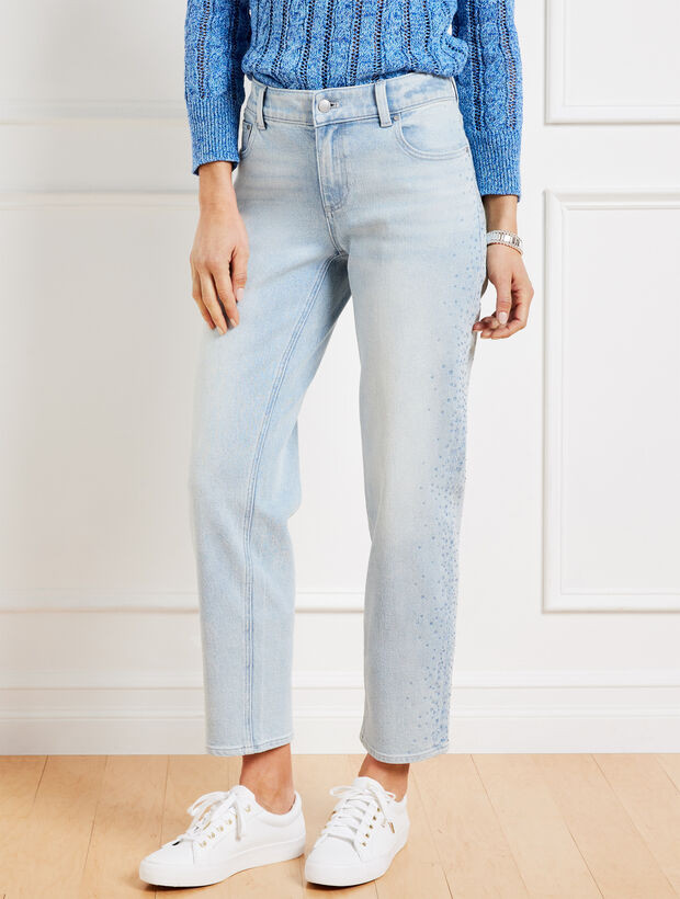Rhinestone Stovepipe Ankle Jeans - Windsor Wash | Talbots