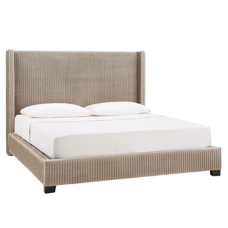 Vita Upholstered Wingback Bed | Wayfair North America