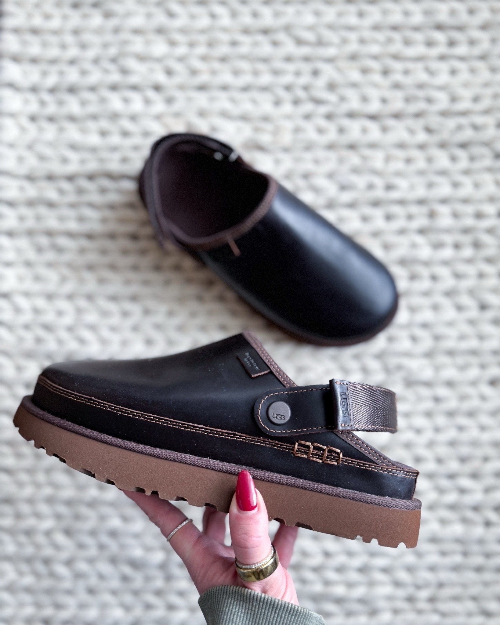 These are my favorite UGG clogs; the adjustable strap makes them easy to slip on, the tread is perfect for cold weather, & the whole design works with leggings, denim, sweats, & everything I throw on in the fall + winter. They’re warm without feeling bulky, supportive for all-day wear, and a solid everyday neutral shoe. If you want a practical clog you can style from school drop-off to errands to cozy days at home, this is it.

ugg clogs women - ugg clogs neutral - ugg suede clogs - ugg leather clogs - ugg slip on clogs - ugg winter clogs - ugg platform clog - ugg adjustable strap clog - ugg clog outfit ideas - ugg clog styling - trending ugg shoes - cozy winter shoes - neutral winter footwear - everyday slip on shoes - fall winter shoe staples - Goldenstar clog - comfortable walking clogs women - warm winter clogs - best ugg clogs 2025 - holiday gift ideas ugg clogs

#LTKmomlife #LTKShoeCrush #LTKGiftGuide