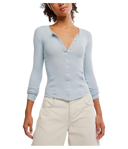 Free People, Womens, Going Places Cardi, Pearl Blue, L | Amazon (US)