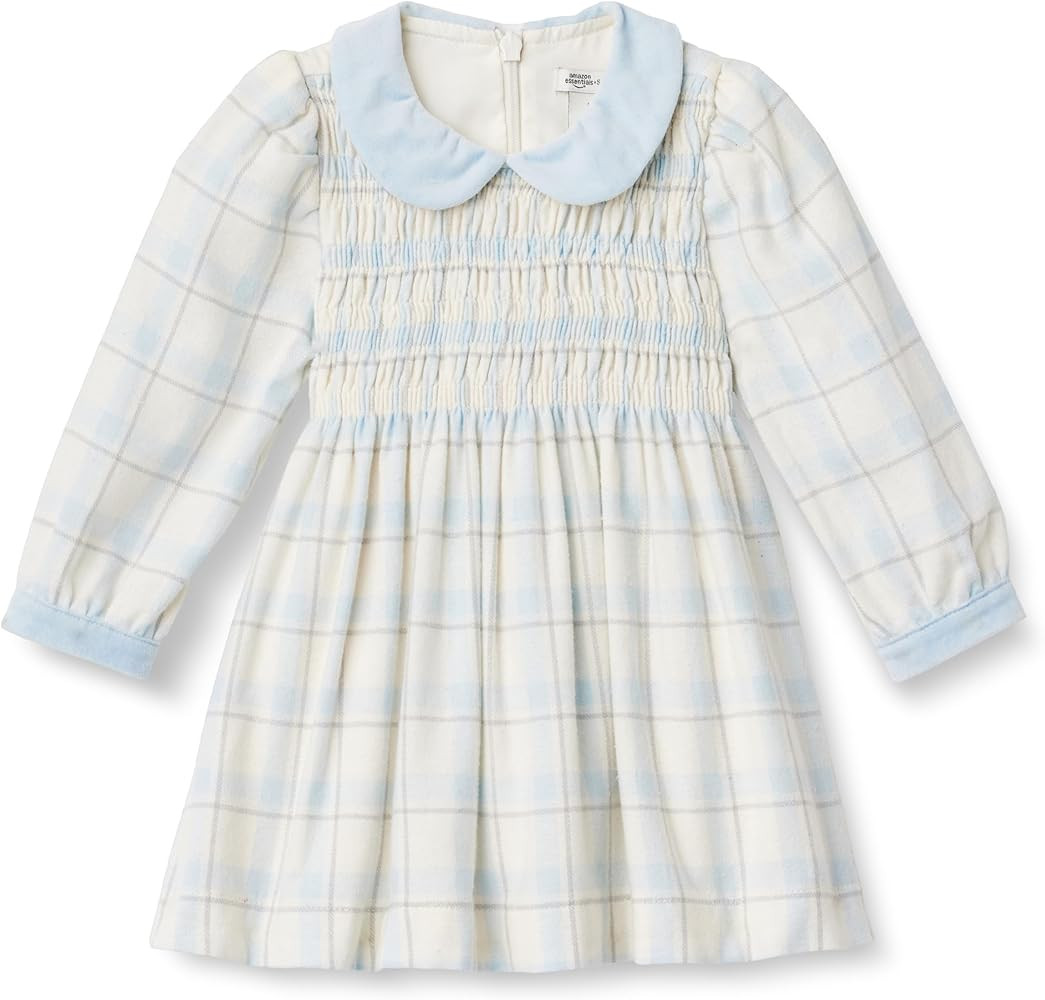 Amazon Essentials x Sofia Grainge Toddlers and Baby Girls' Long Sleeve Flannel Dress | Amazon (US)