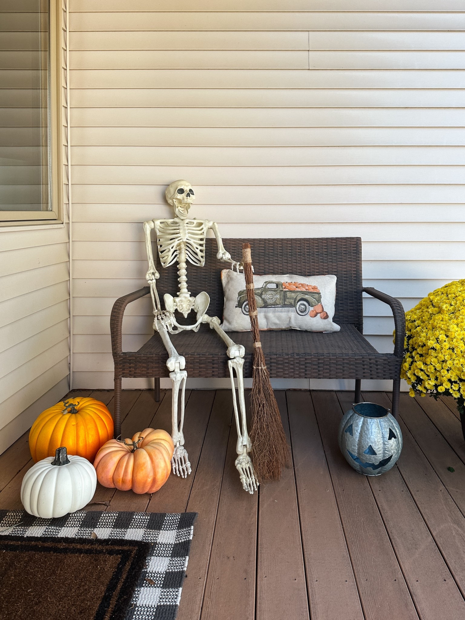 October front porch 🎃 

#LTKHome