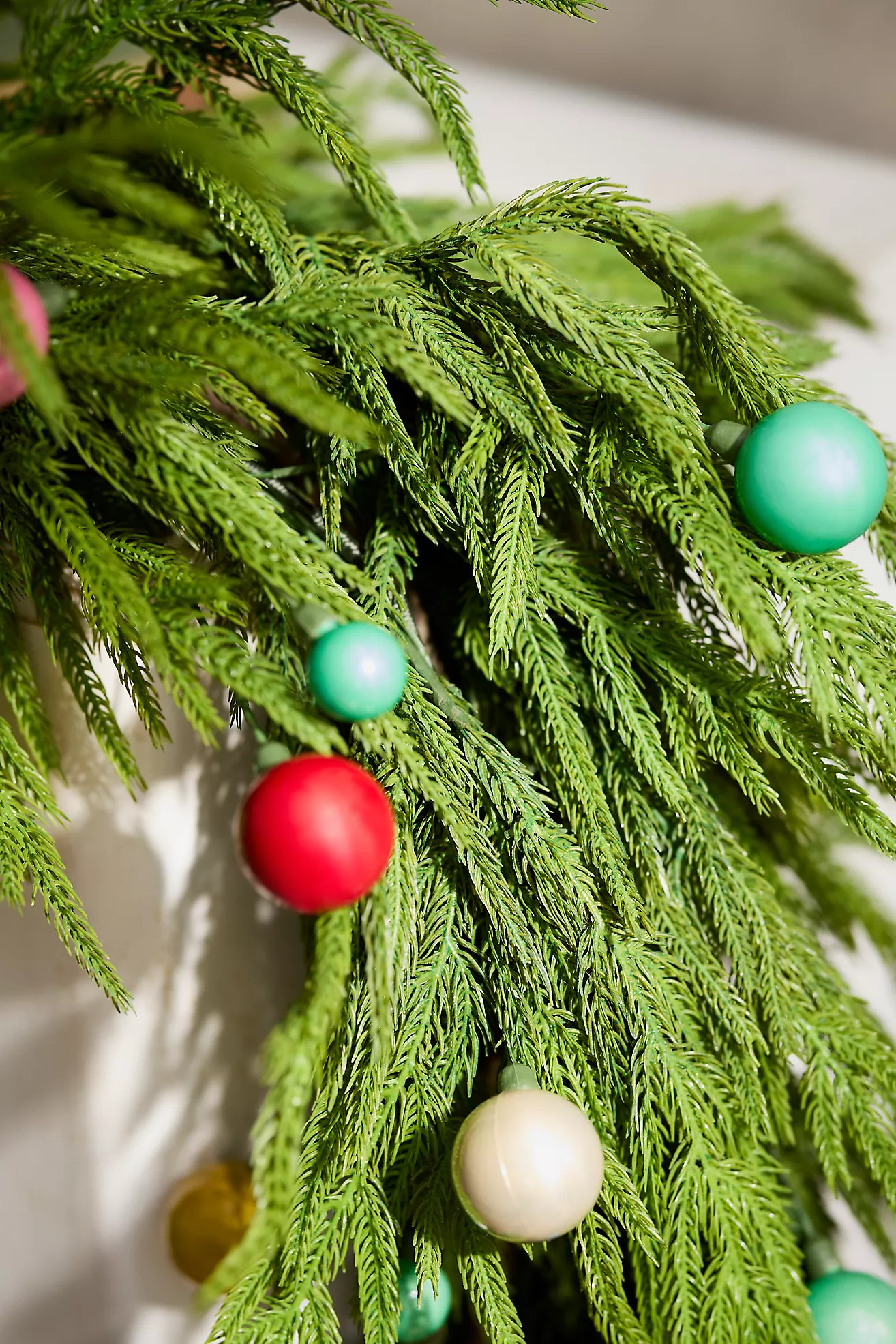 Faux Norfolk Pine Garland, Deluxe 108” | Anthropologie (US)
