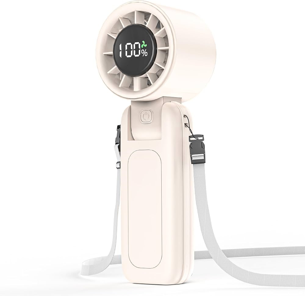 4 in 1 Portable Handheld Turbo Fan, 9000RPM High-Speed Mini, 180° Foldable, 1-100 Speeds, Up to ... | Amazon (US)