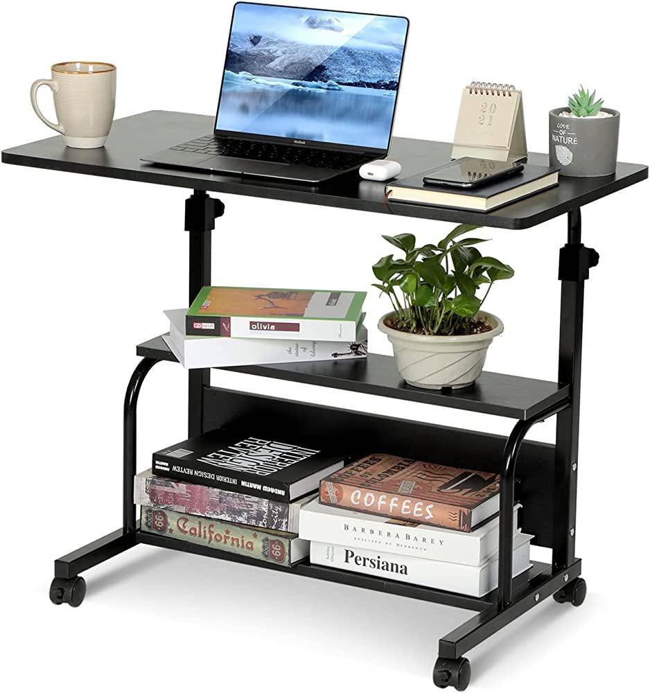 Laptop Desk Adjustable Desk Small Standing Desk Home Office Desks for Small Spaces Portable Desk ... | Amazon (US)