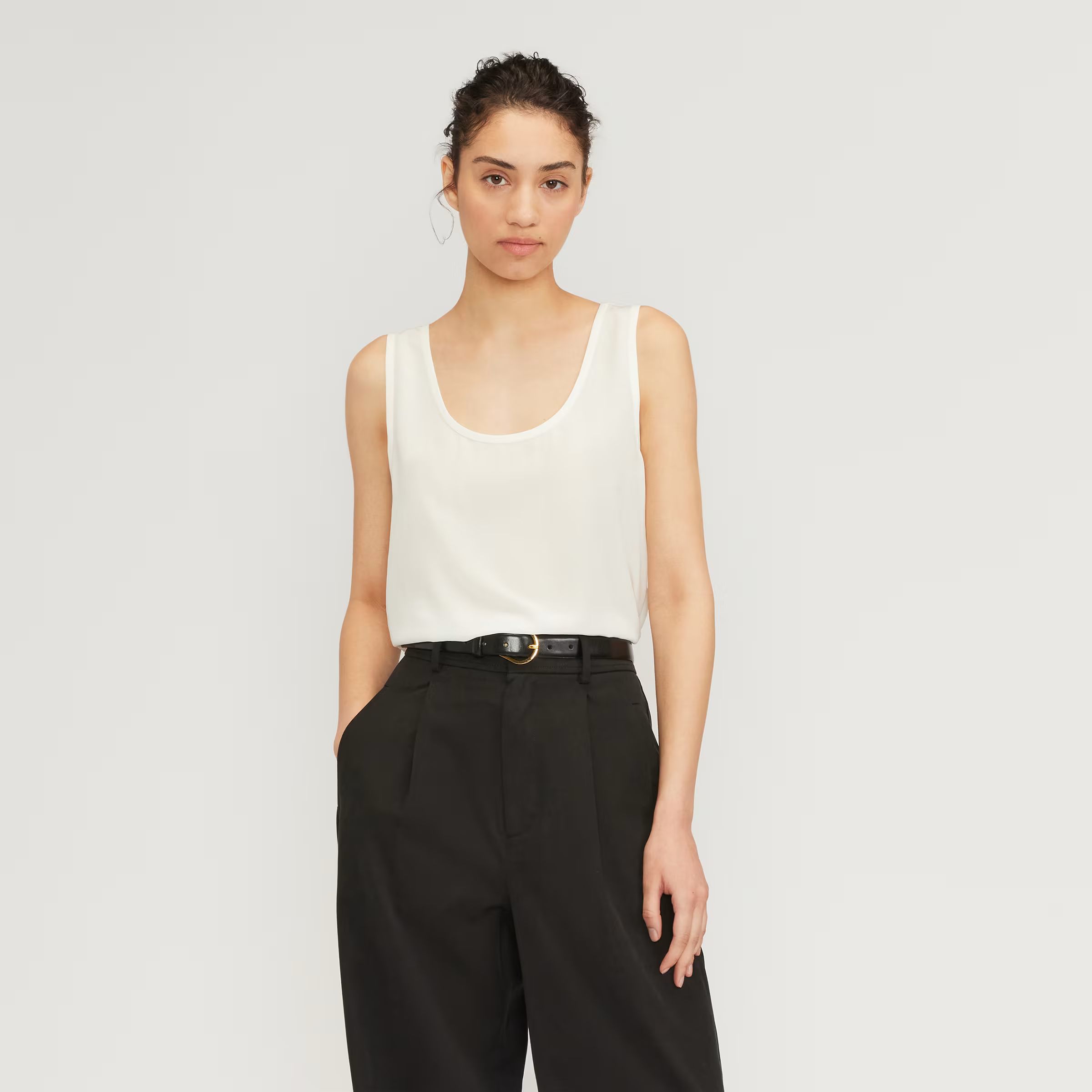 The Washable Clean Silk Scoop-Neck Tank | Everlane