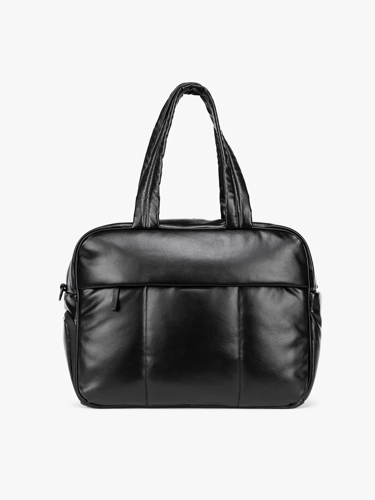 Luka Duffel in Vegan Leather in Black | CALPAK