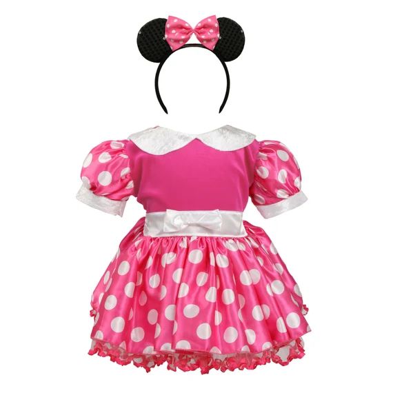 Read the full title
    Minnie Mouse Girls Costume for Kids - Pink | Etsy (US)