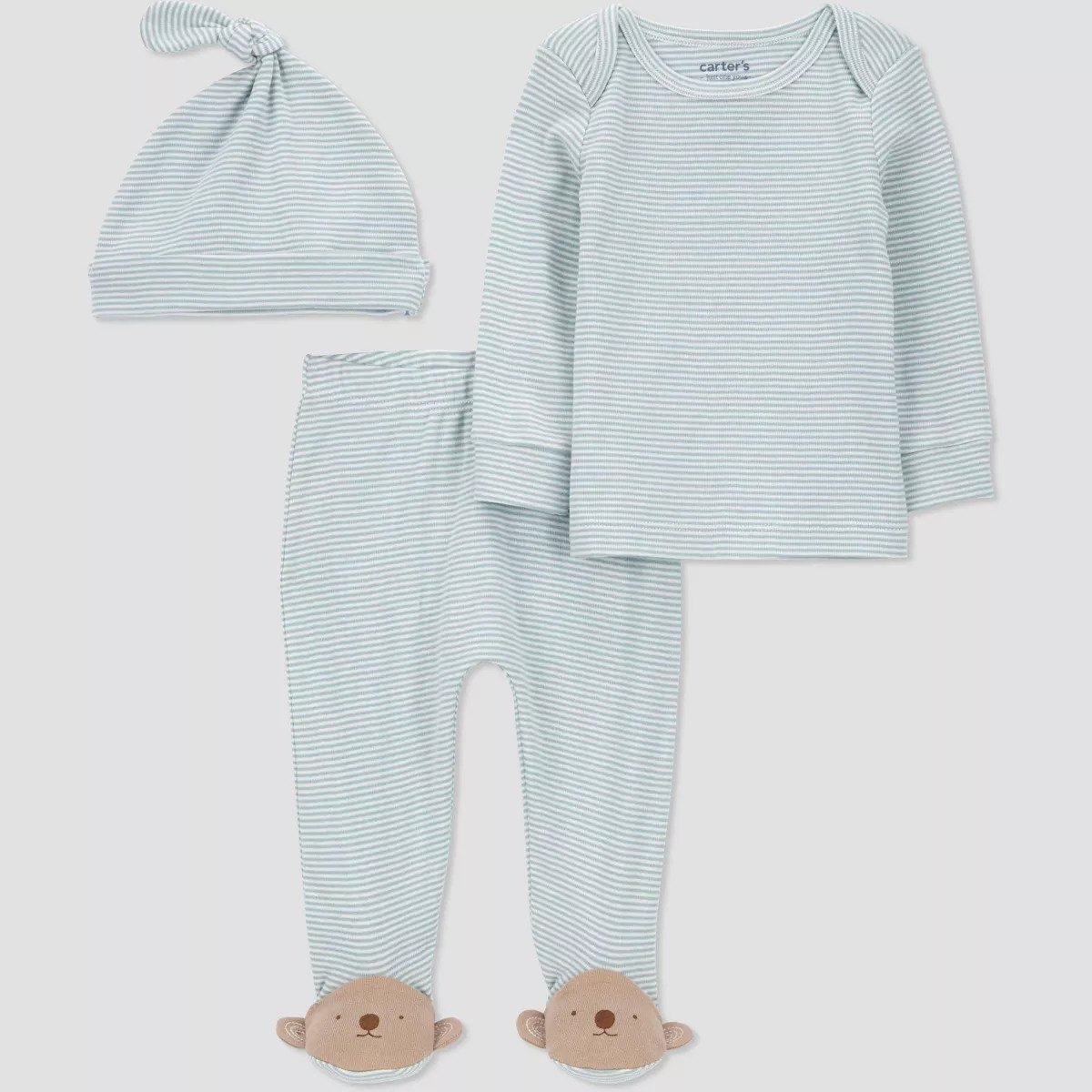 Carter's Just One You® Baby Boys' 3pc Koala Footed Cardigan Set - Light Blue | Target