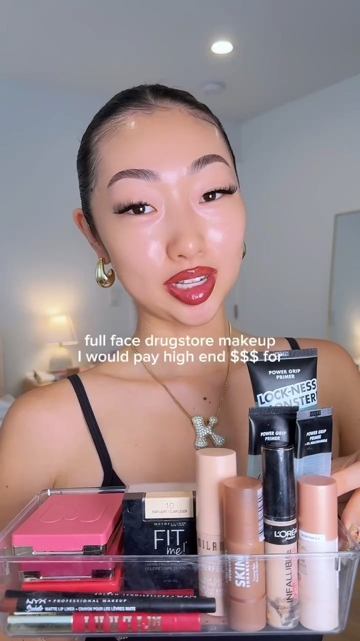 for my baddies on a budget here’s drugstore makeup that I would pay high end prices for 🫢 I love these products DOWNN ✨ what’s your fav drugstore makeup? 🤍 #baddiesonabudget #makeuptutorial #makeuphacks #makeuproutine #makeuptips #affordablemakeup #makeupchallenge #GlowUp #girlythings #drugstoremakeup

#LTKFindsUnder100 #LTKBeauty #LTKFindsUnder50