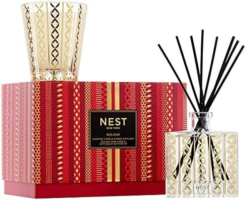 NEST Fragrances Candle & Reed Diffuser Set, Holiday | Amazon (US)