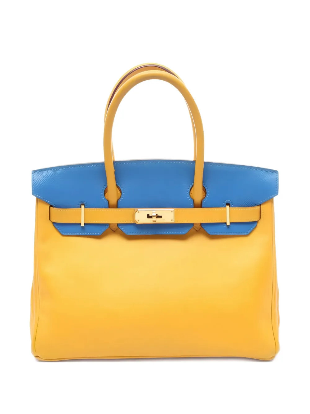 Hermès Pre-Owned 1996 Birkin 30 leather tote bag - Yellow | Farfetch Global