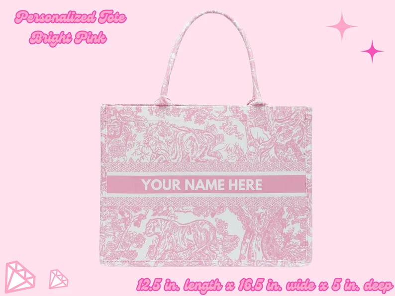 Customized Tote Bag | Custom Beach Bag | Personalized Canvas Tote | Designer Luxury Handbag | Toi... | Etsy (US)