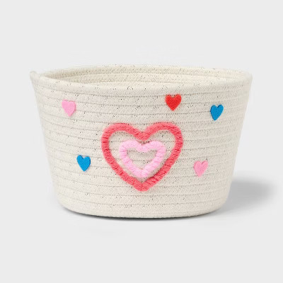 Valentine's Day Rope Basket White - Spritz™ | Target