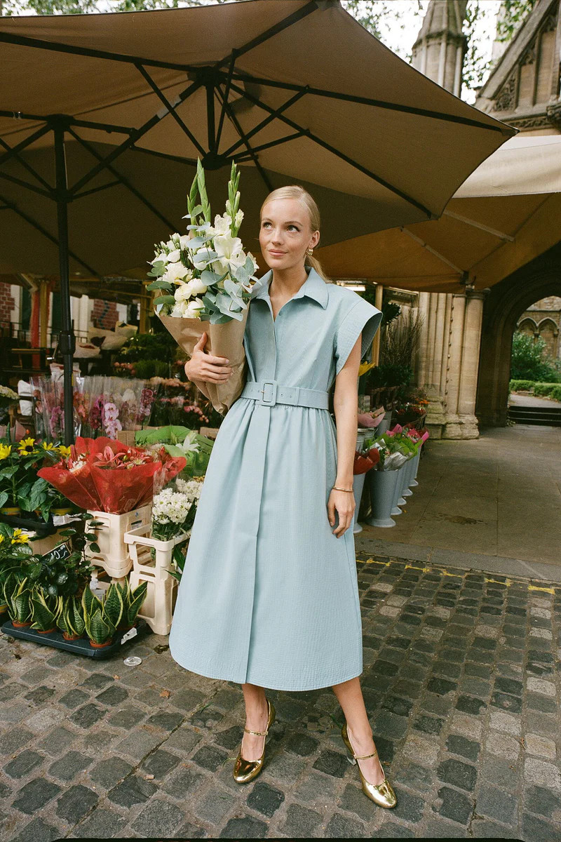 Slate Blue Chloe Dress | Tuckernuck (US)