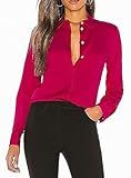 Theory womens Classic Fitted Shirt, Magenta, Small US | Amazon (US)