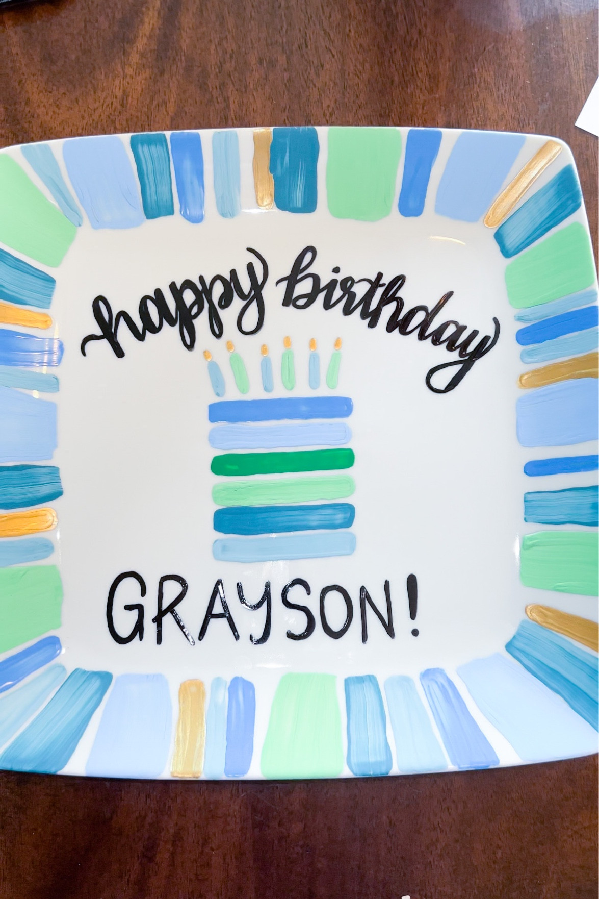 Birthday plate for my son’s birthday!! 

#LTKbaby #LTKfamily #LTKkids