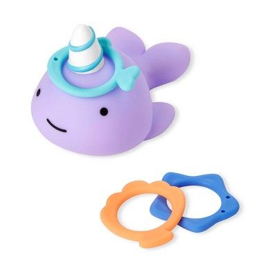 Skip Hop Zoo Narwhal Ring Toss Bath Toy | Target