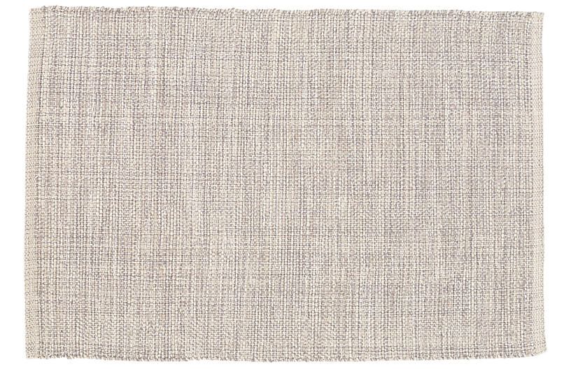 Marled Woven Cotton Rug, Gray | One Kings Lane